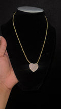 Pink Diamond Heart Necklace