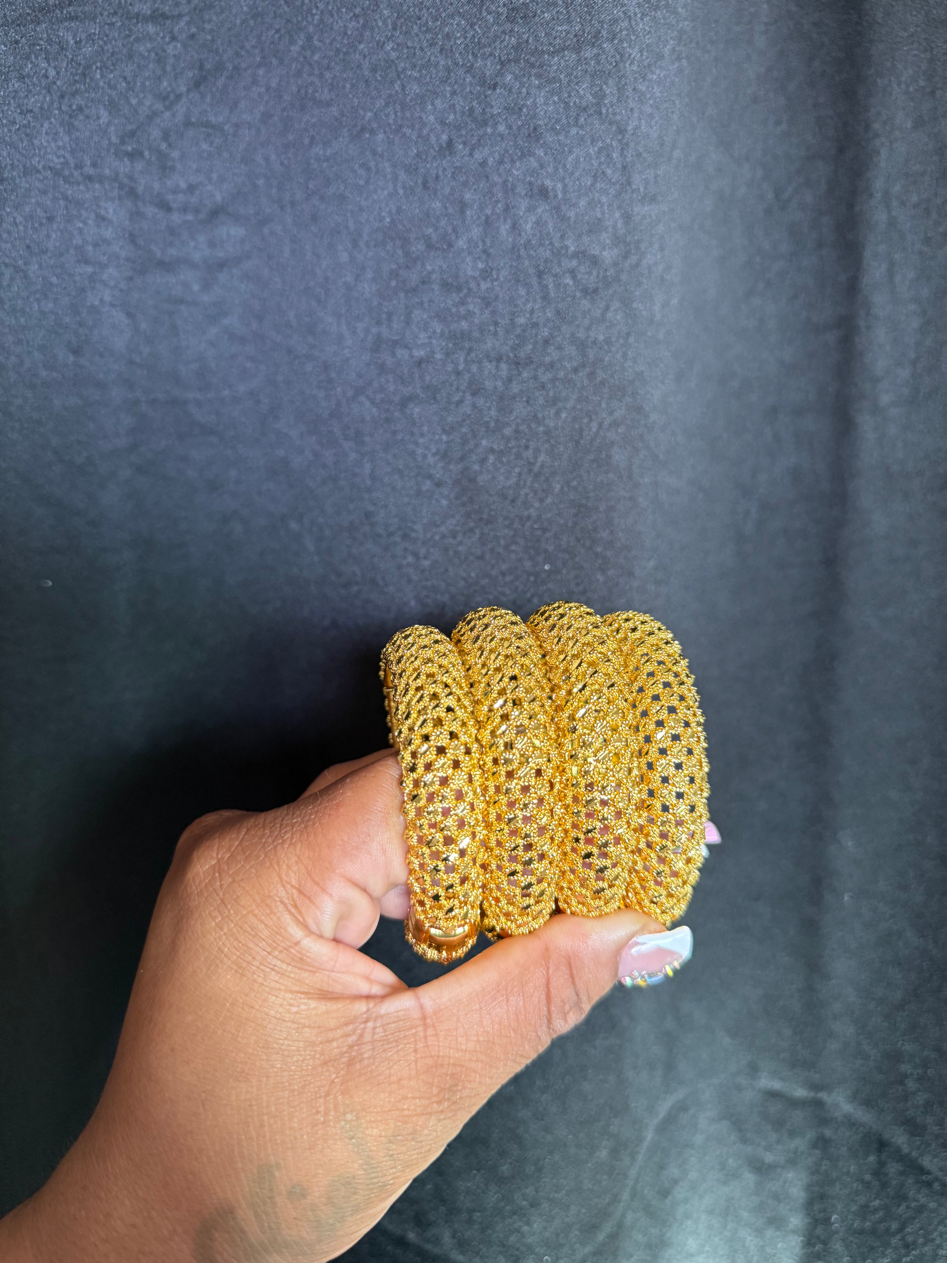24k Bow Bangles