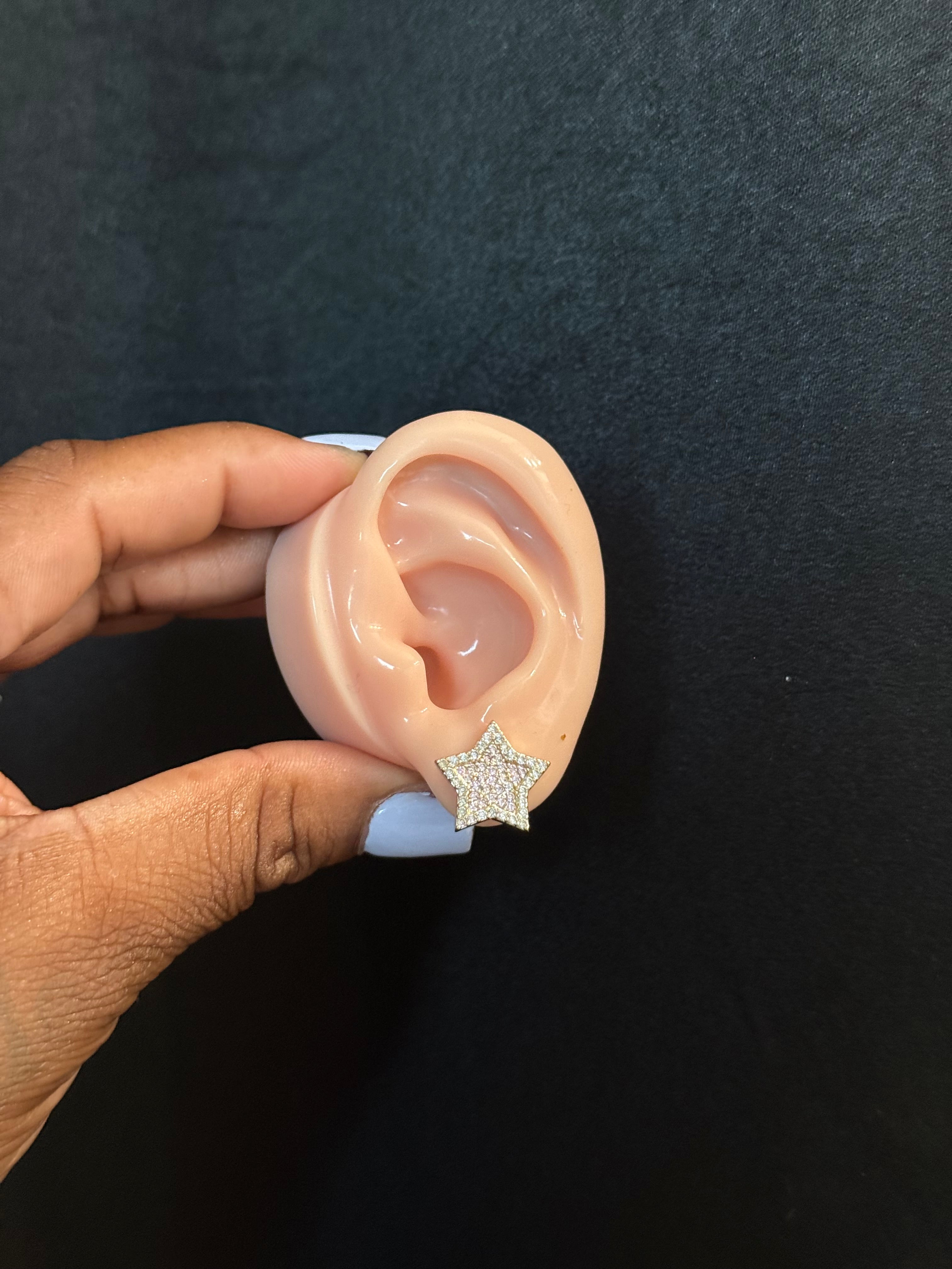 Pink Star Earrings