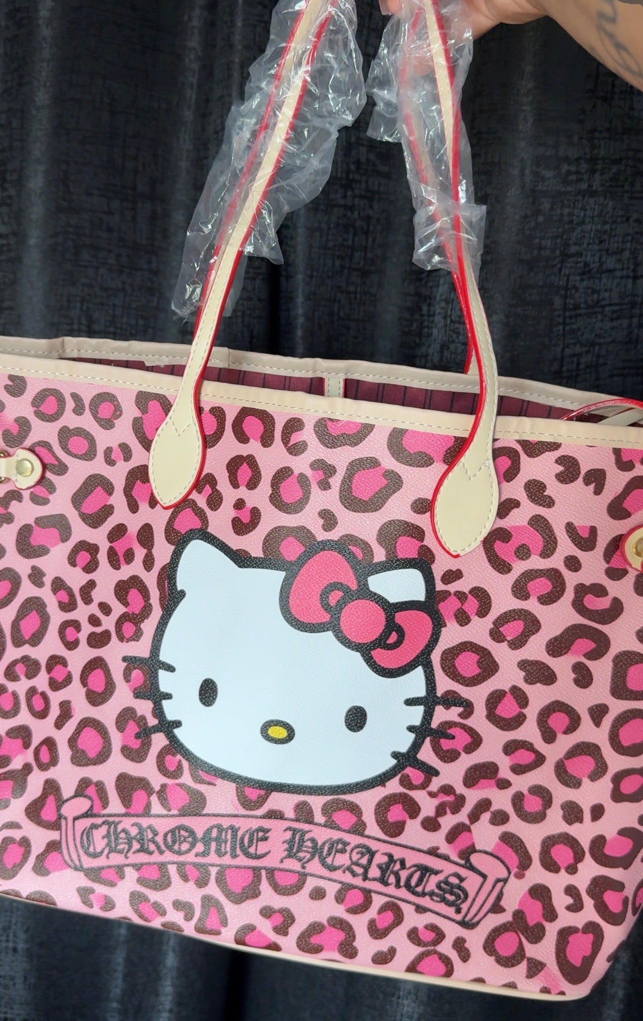 CHEETAH HK CHROMEHEART TOTE