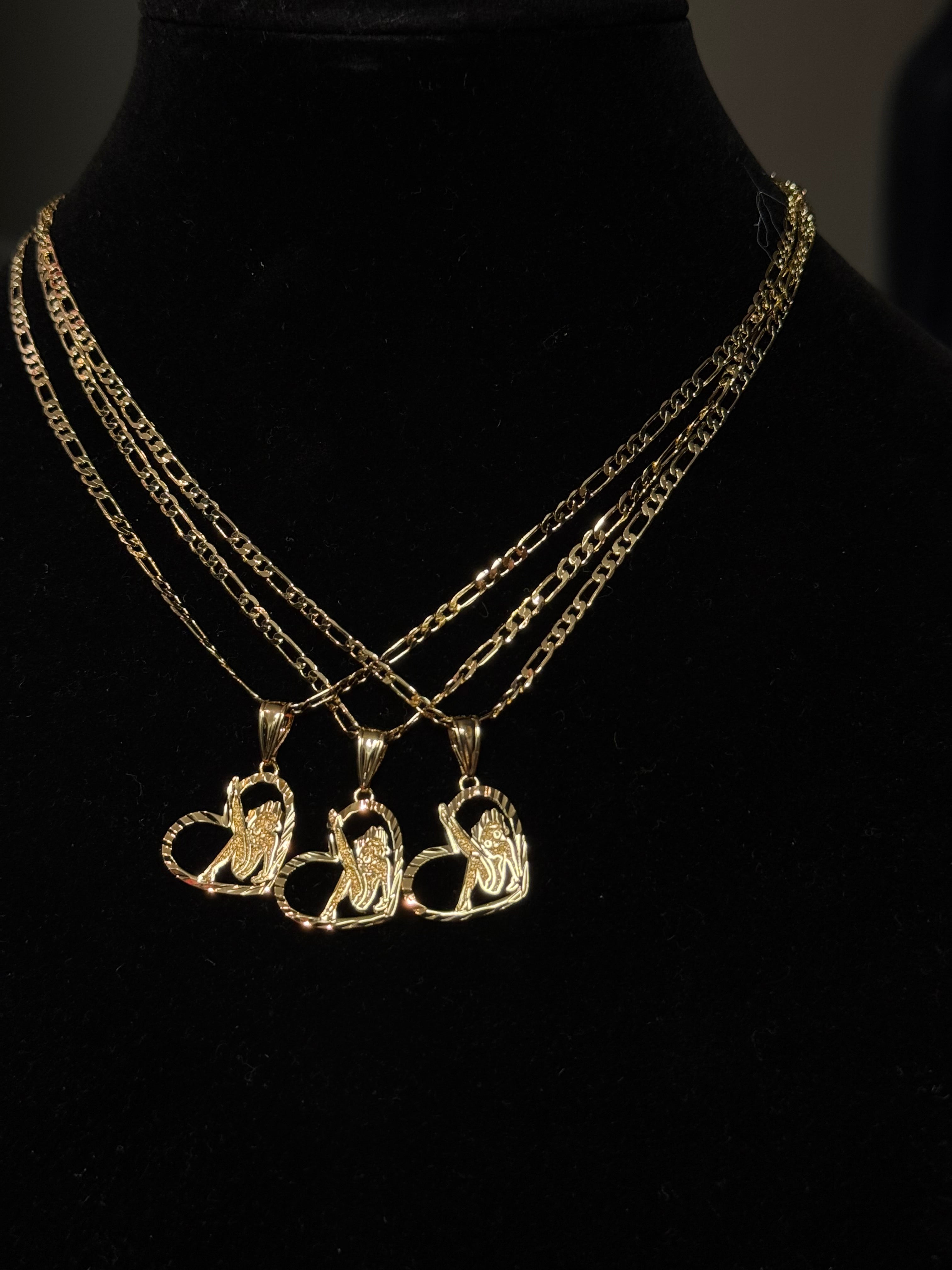 Full Body BB Heart Necklace