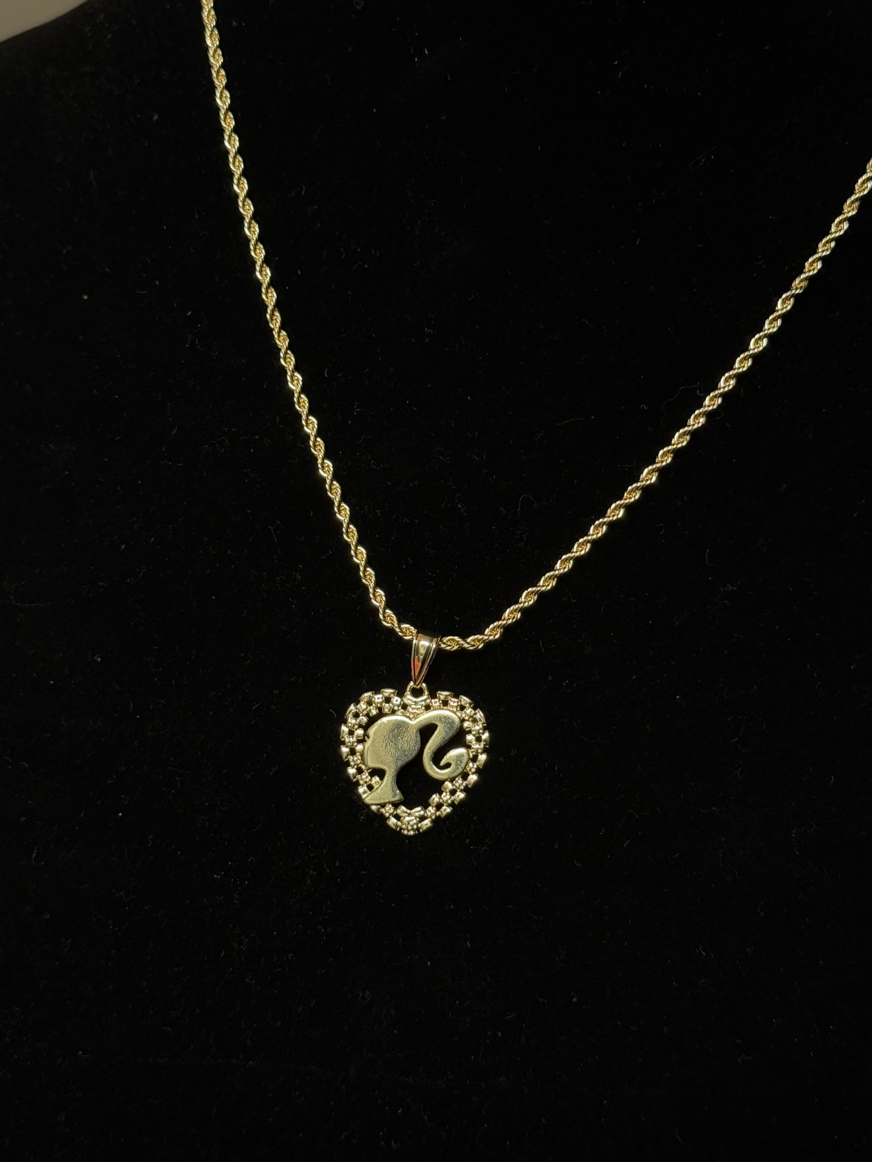 Barbie Rolex Heart Necklace