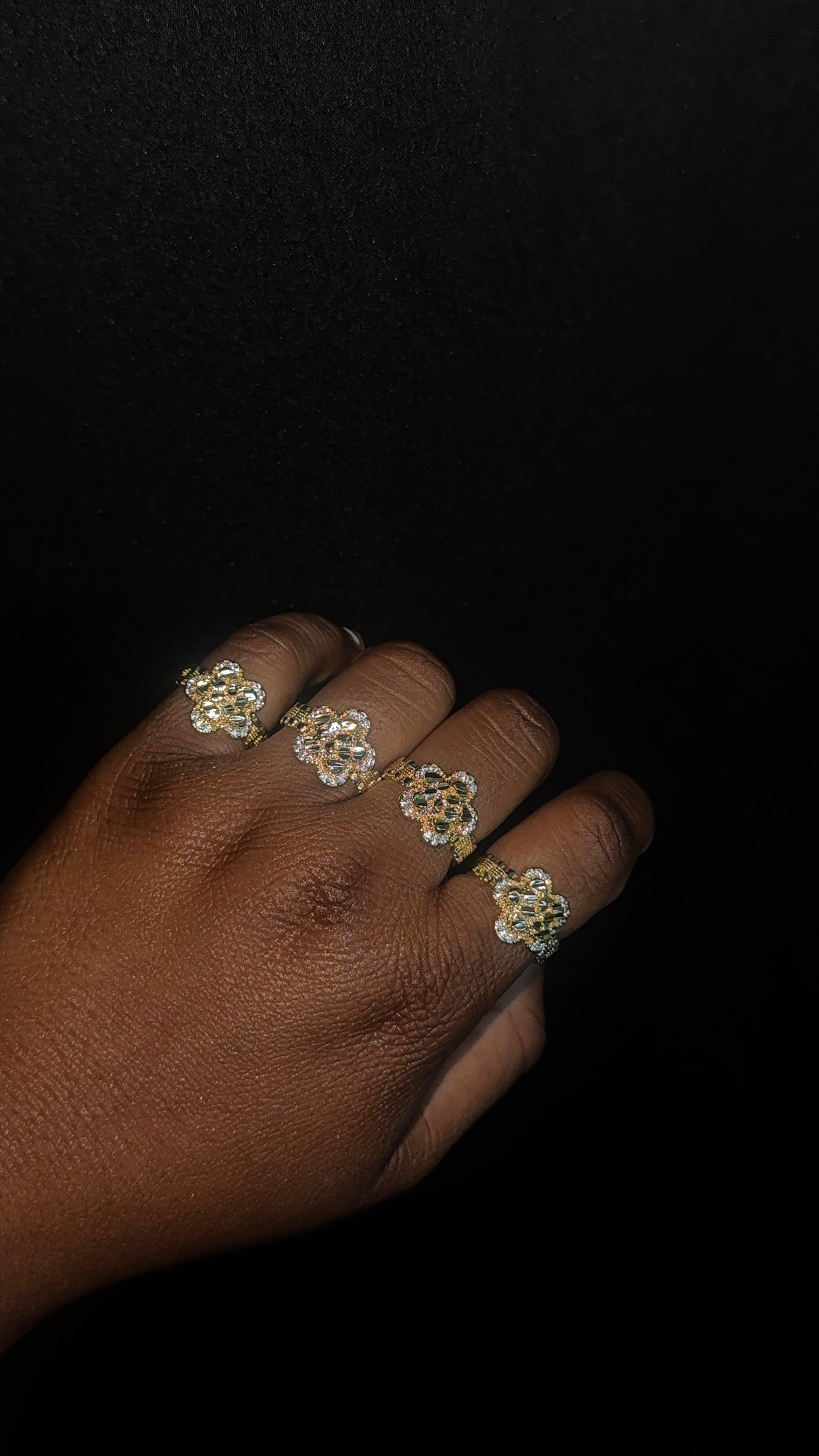 Clover Nugget Ring