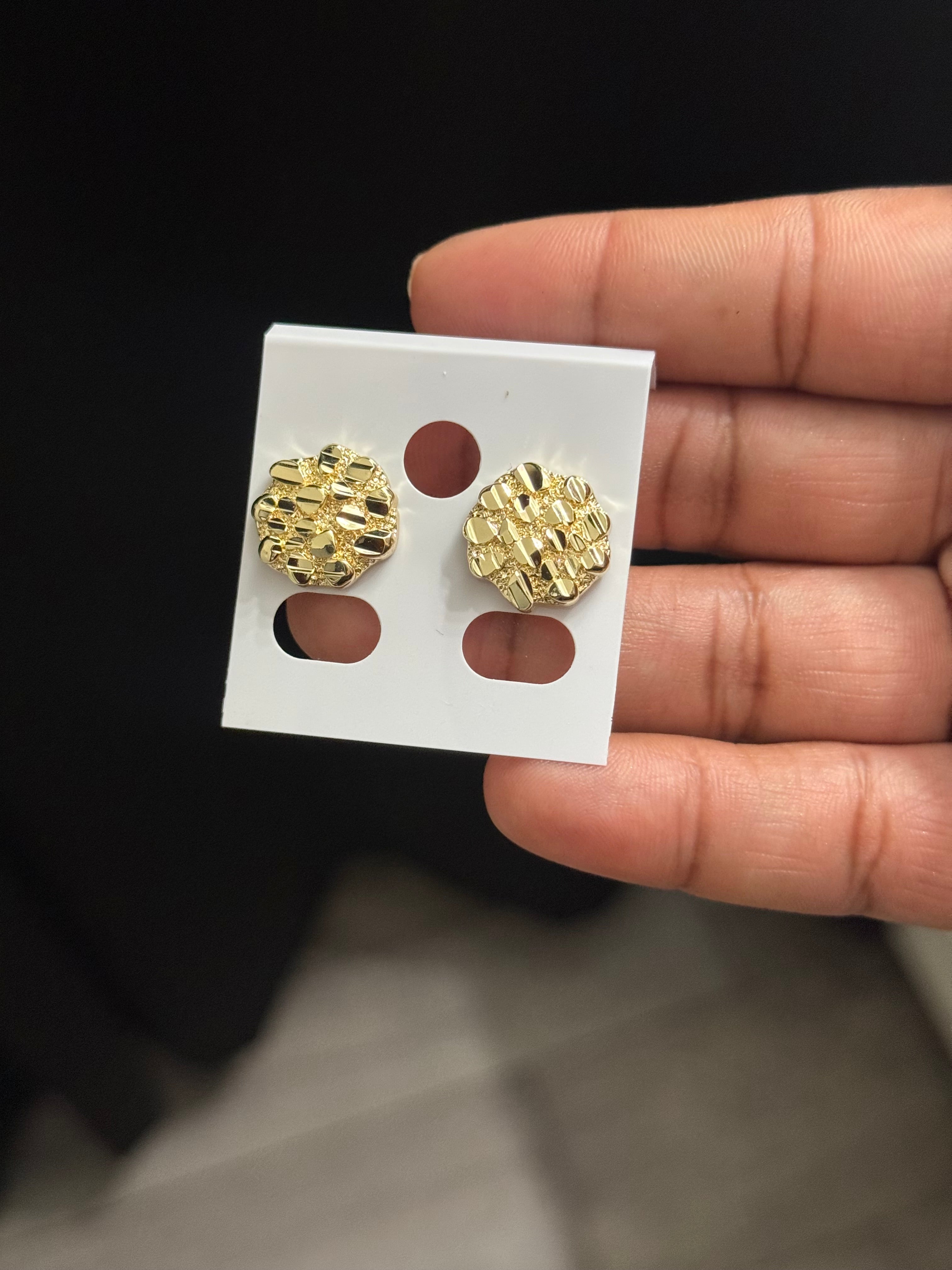 Round Nugget earrings