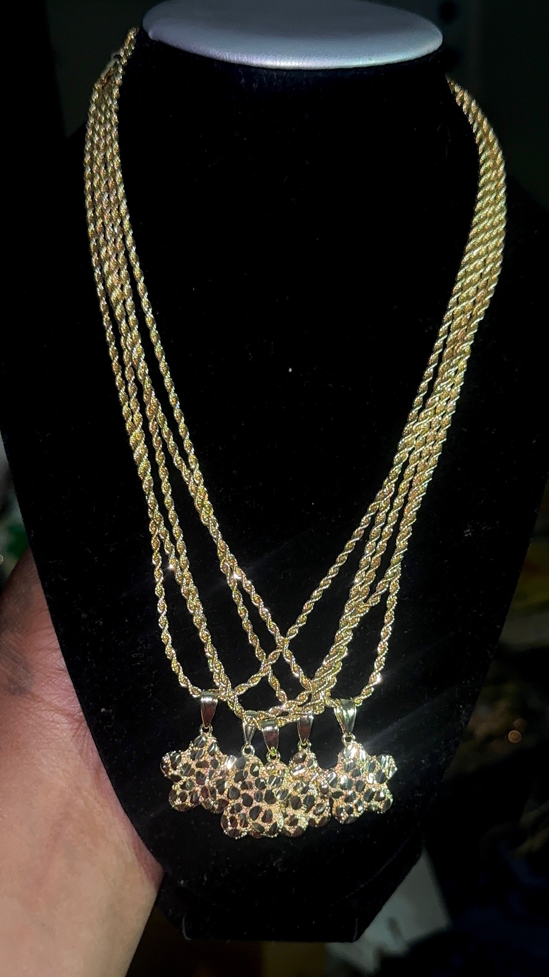 Flower Nugget Necklace