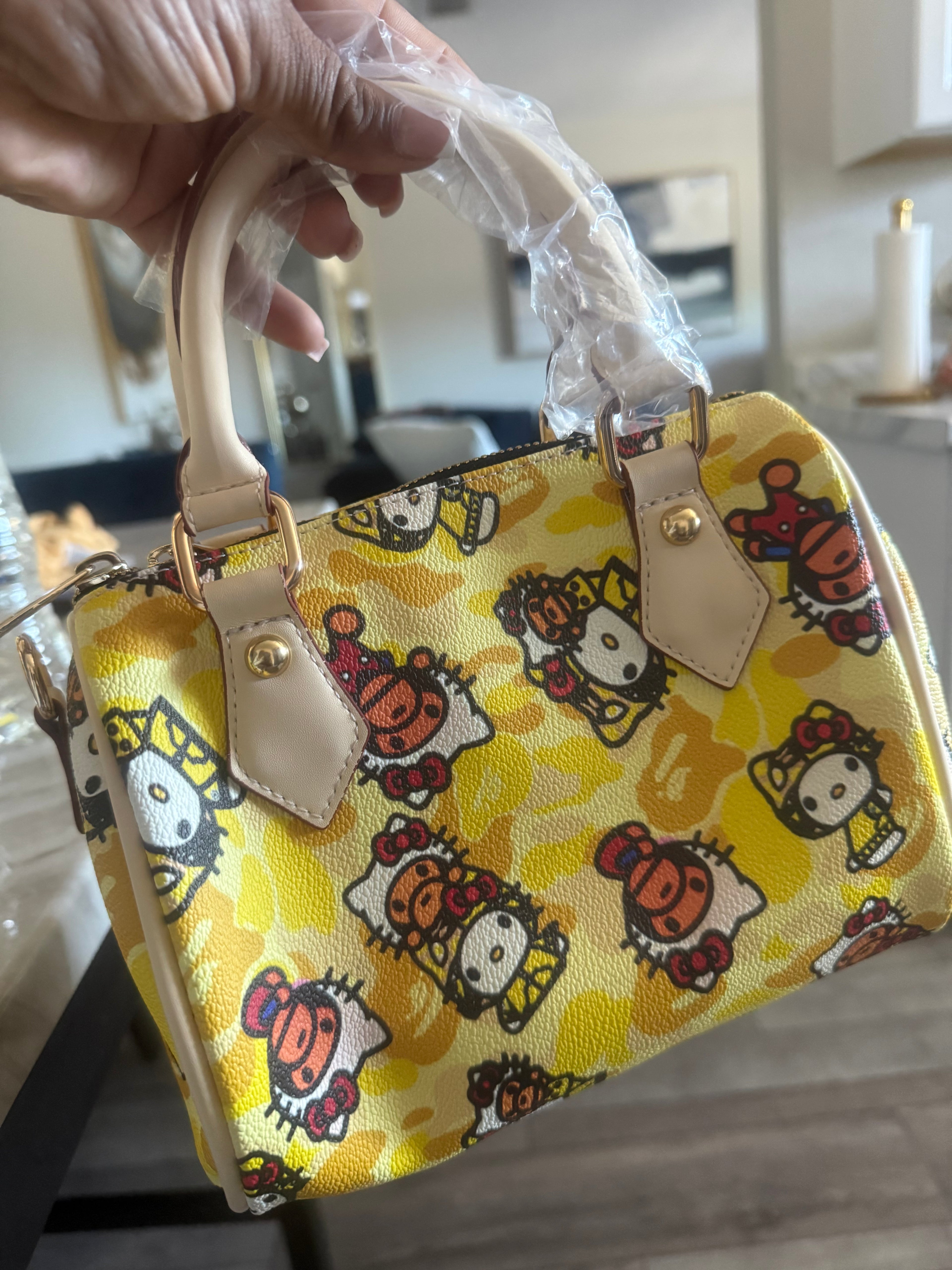 HKxBape Crush Bomber Purse