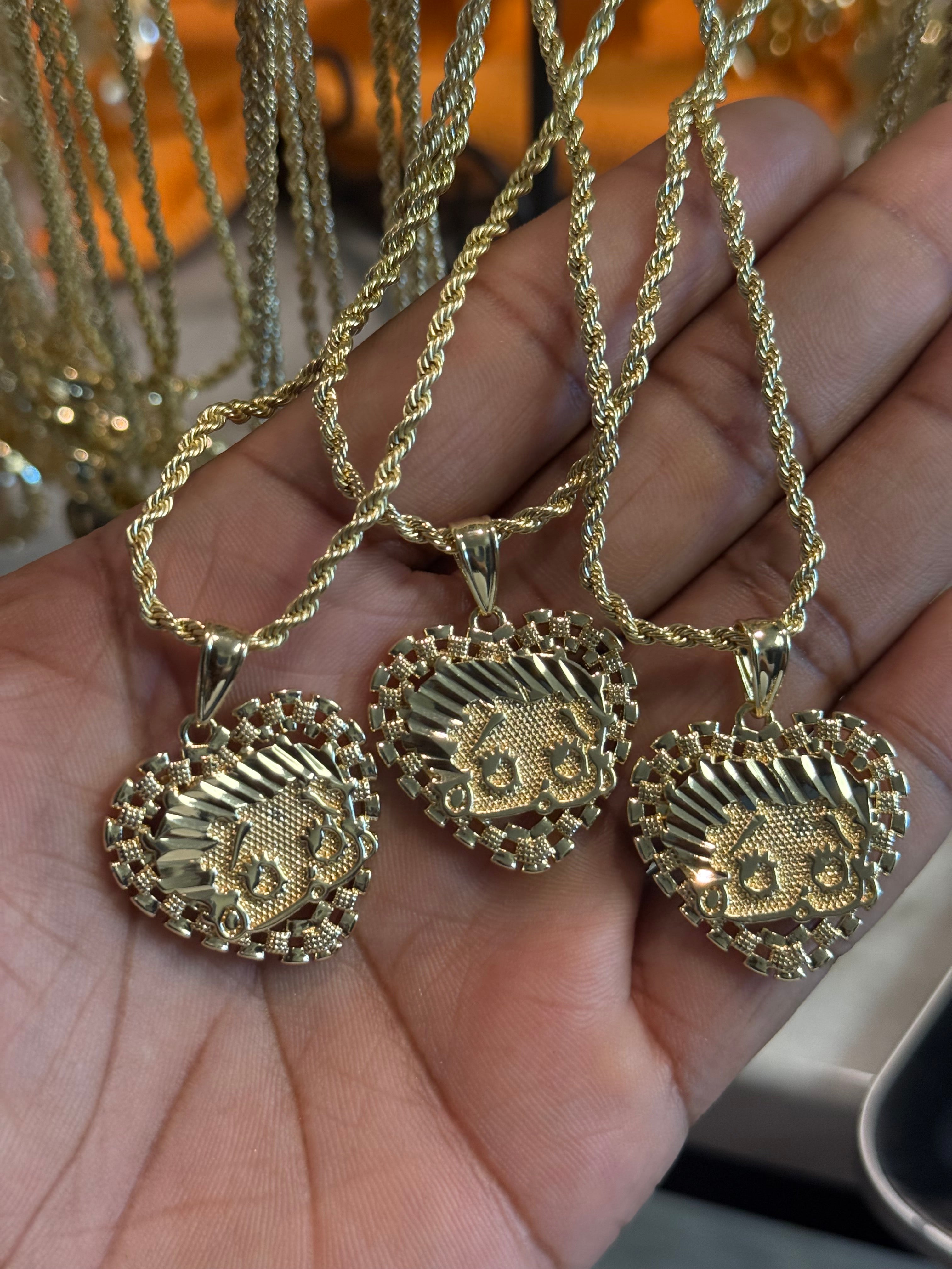 Betty Boop Rolex Heart Necklace